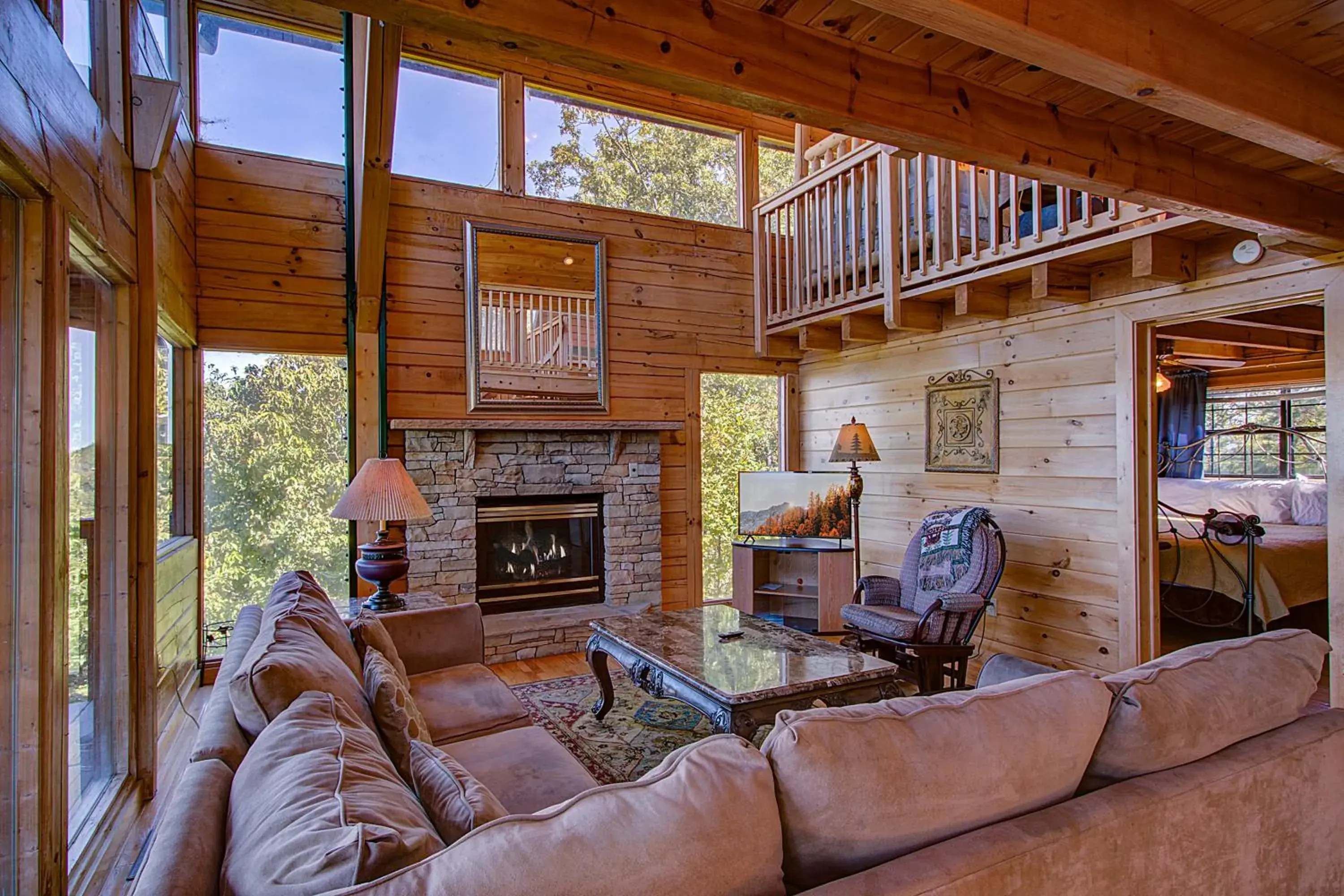 Stairway · Stunning Cabin in the Stars- 100mile views!
